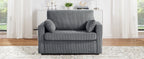 Twin Size Sofa Bed with Foldable Mattress and USB Ports
