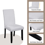 5-Piece Round Dining Table Set with Upholstered Chairs