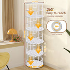 Rotating Bookshelf Tower 5 Tier