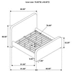 Kendra Upholstered Eastern King Bed