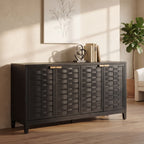 59 Inch Sideboard with 3D Woven Door Design