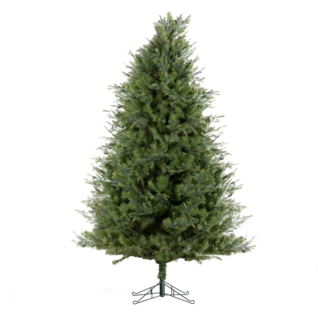7 FT Realistic PE/PVC Hybrid Christmas Tree with Fresh Pine Scent