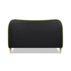 Roman Curved Headboard Upholstered Platform Bed, Queen, Olive