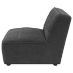 Ortega Dark Armless Chair