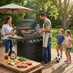 46-Inch Deluxe Stainless Steel Gas Outdoor Kitchen Barbecue Grill