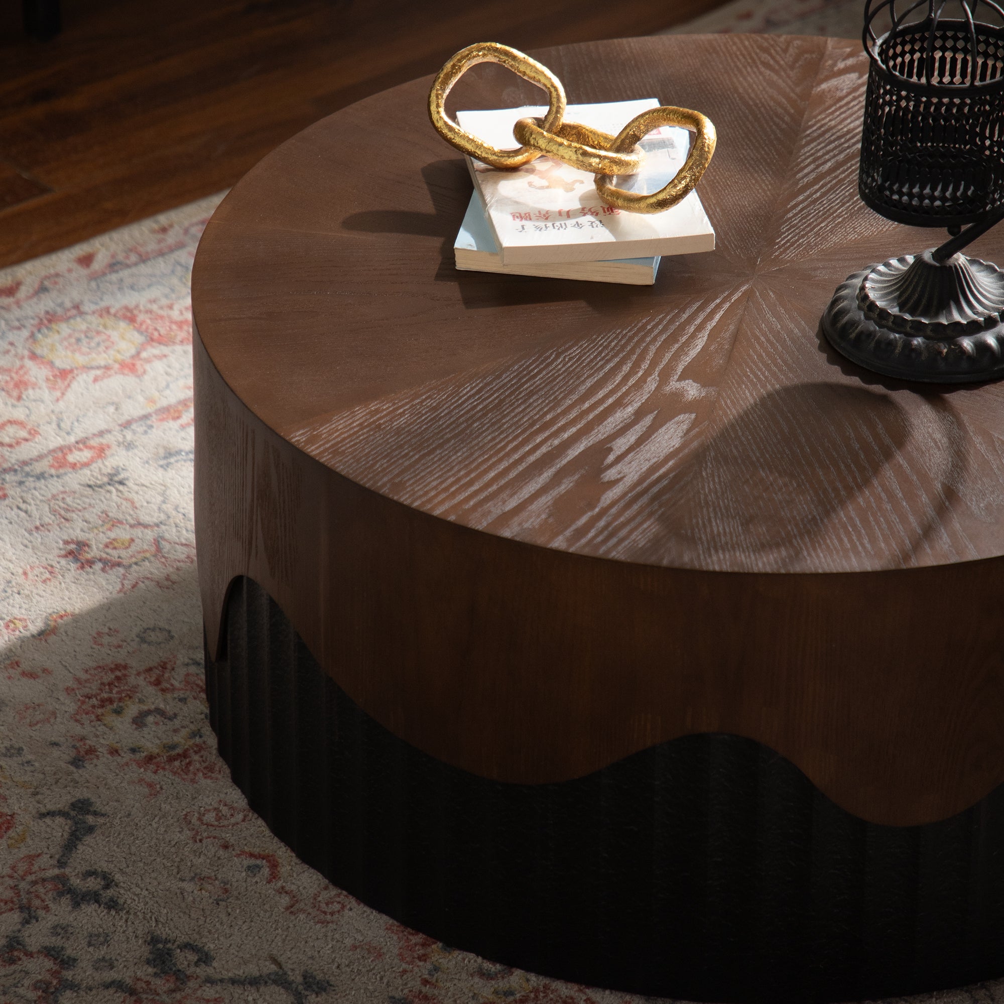 30.31" Round Handcrafted Coffee Table