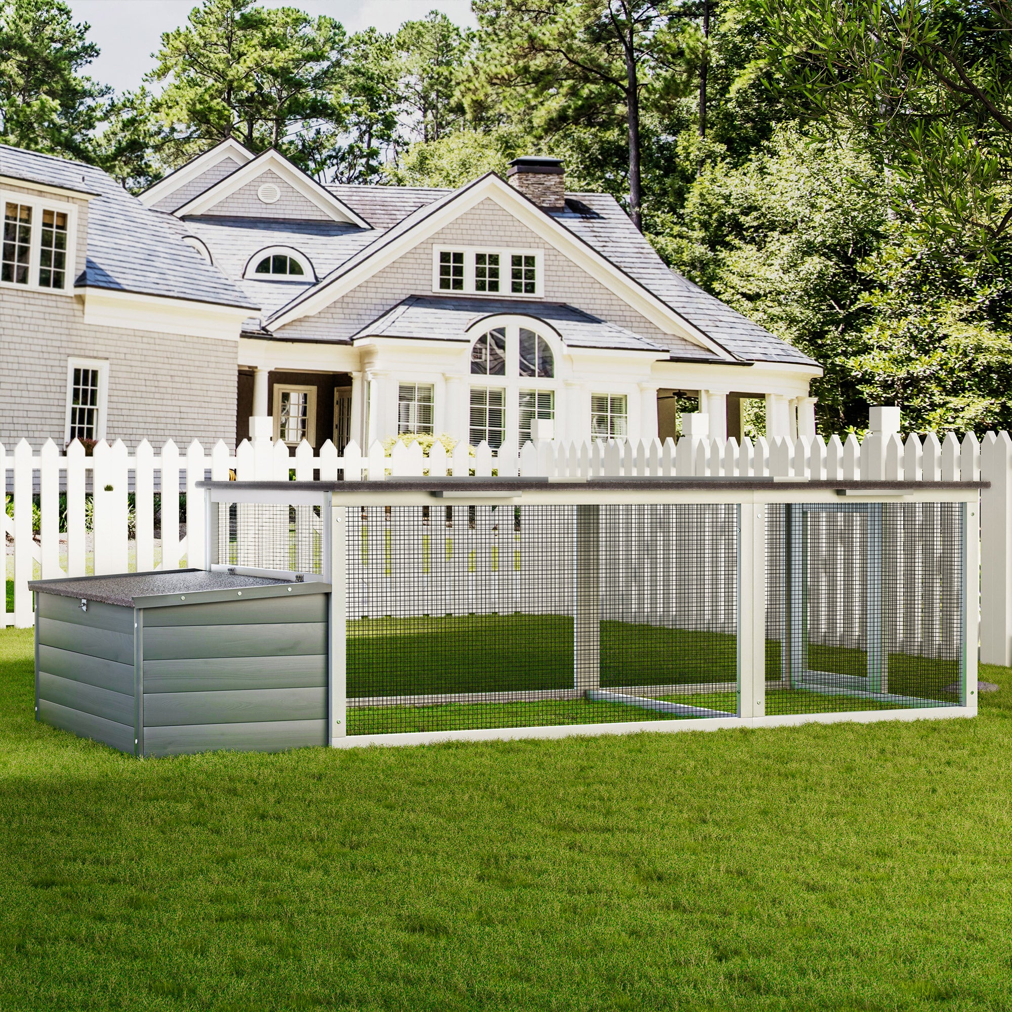 Large Chicken Coop with Run