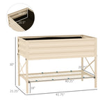 Outsunny Raised Garden Bed with Galvanized Steel Frame