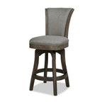 Henry 27" Armless Swivel Counter Height Bar Stool, Heathered