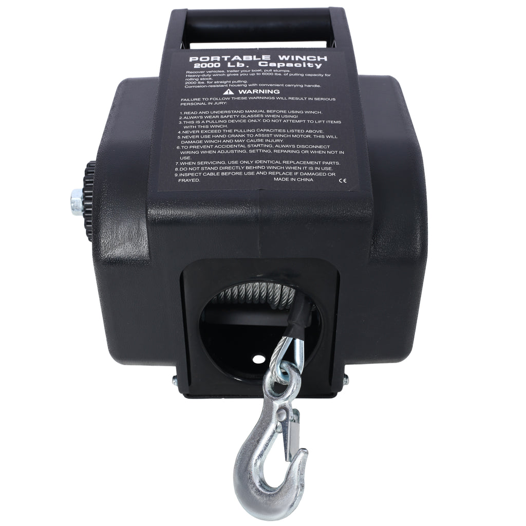 12V 2000lbs Electric Trailer Winch