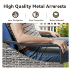 73.4" Wide Outdoor Wicker Sofa