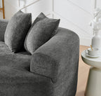 Modern Cloud 4-Seater Sectional Curved Sofa