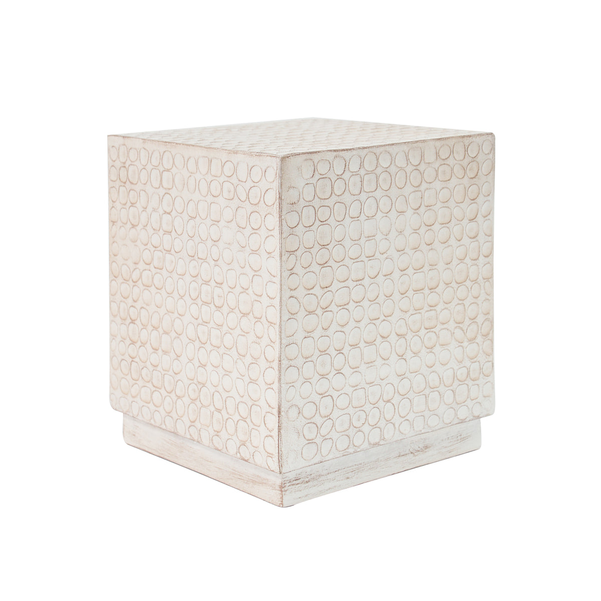 MGO Cube Side Table, 15-Inch, Antique Brown