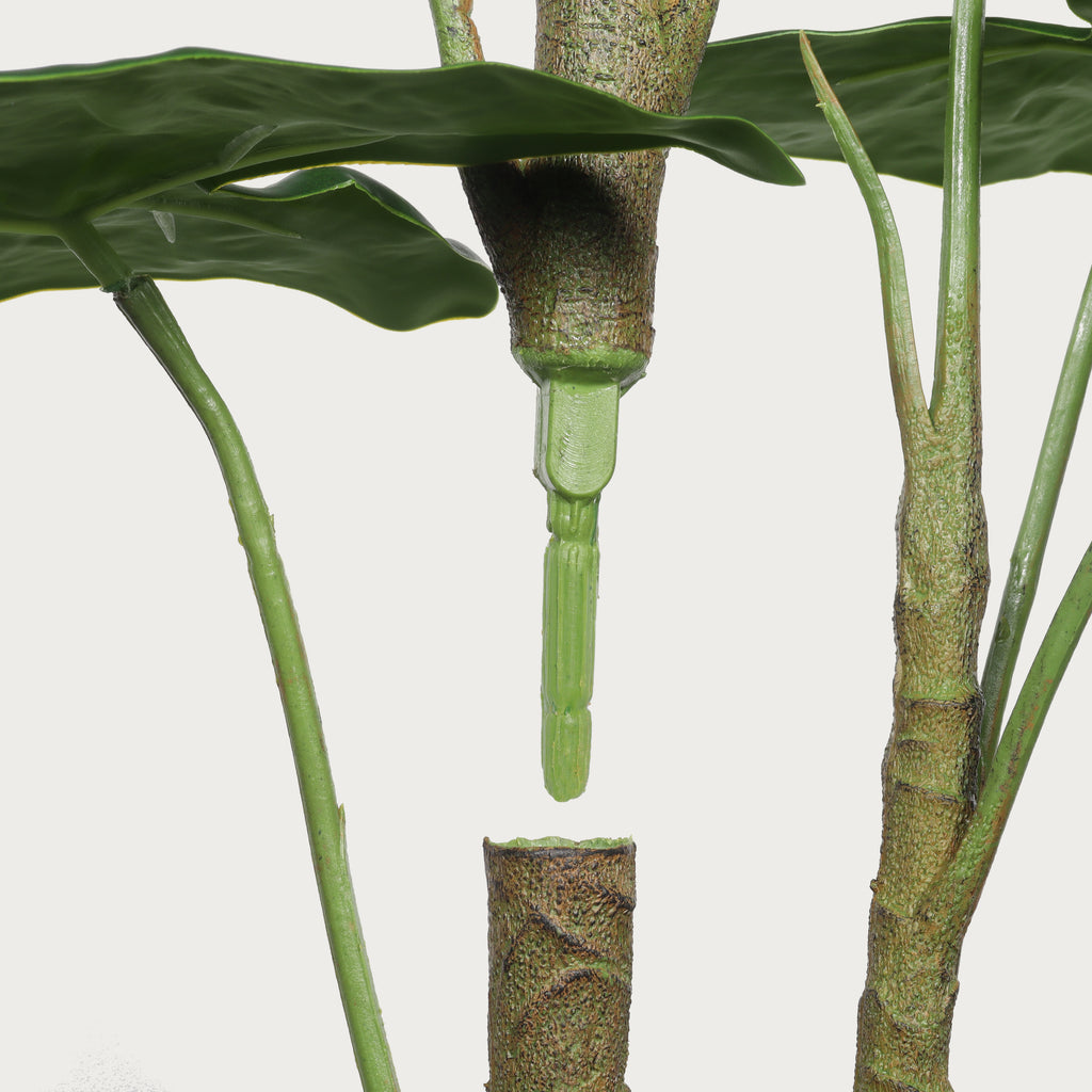 Artificial Tropical Alocasia Leaf Plant