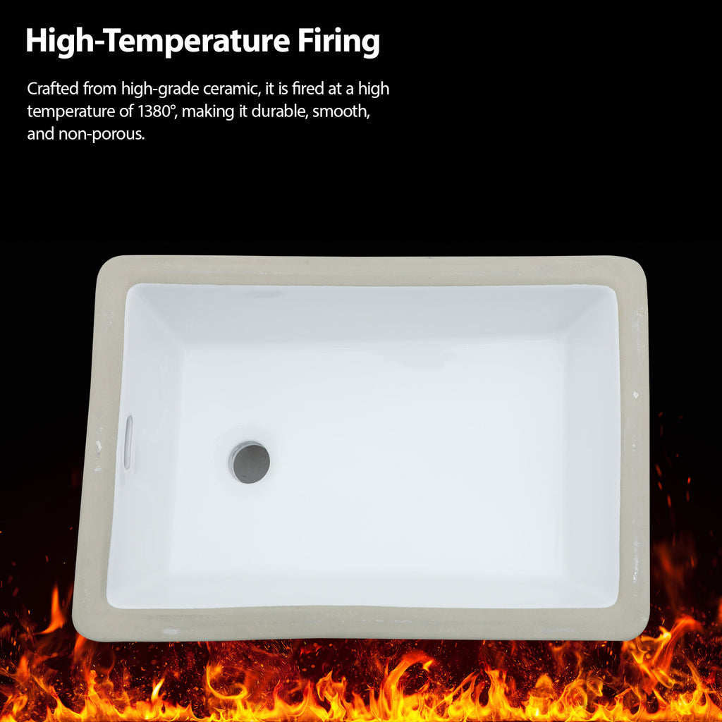 Premium Ceramic Undermount Bathroom Sink