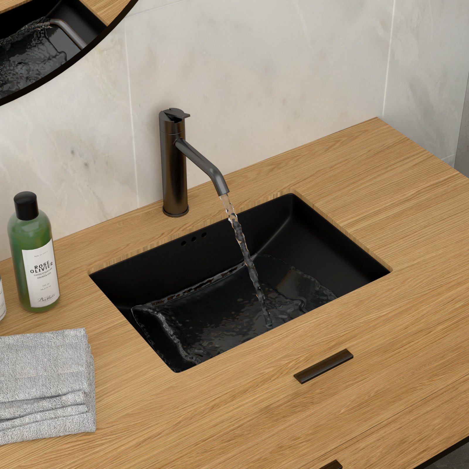 21"x14.75" Undermount Ceramic Sink