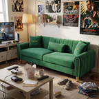 FX-P11-GR 3 Seater Contemporary Upholstered Sofa