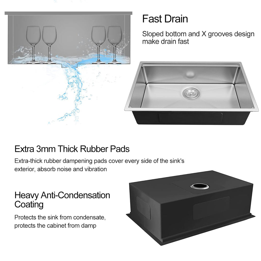 32 x 18 Inch Undermount Workstation Sink
