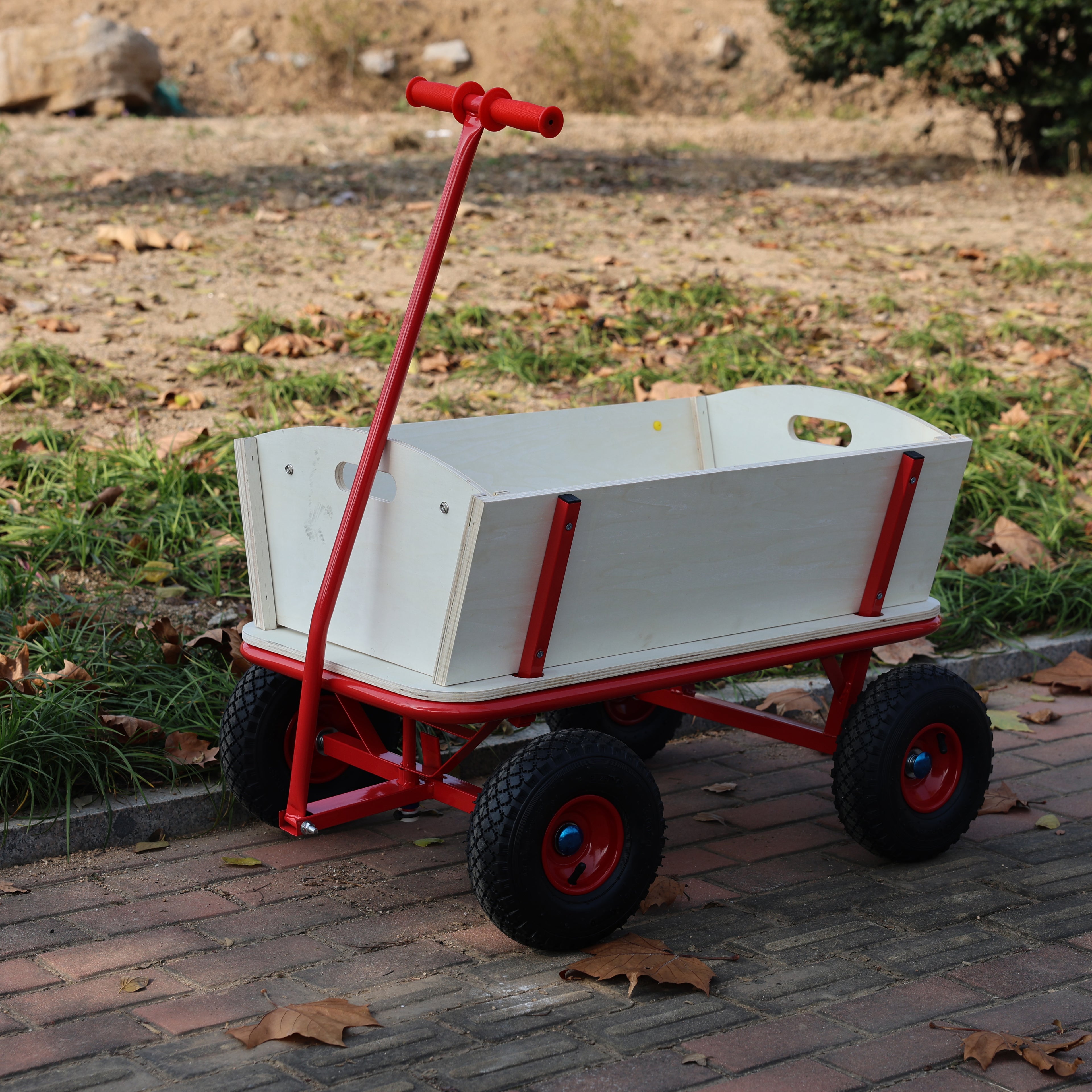 Wooden Carriage Outdoor Stroller