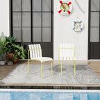 Summer 4-Pack Modern Striped Color Block Chairs