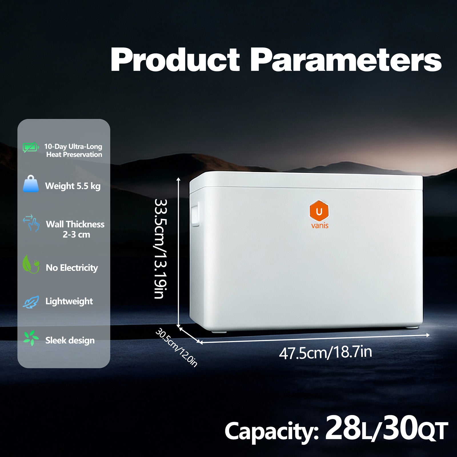 U8Pro Aerospace Grade Vacuum Insulated Cooler, 30QT