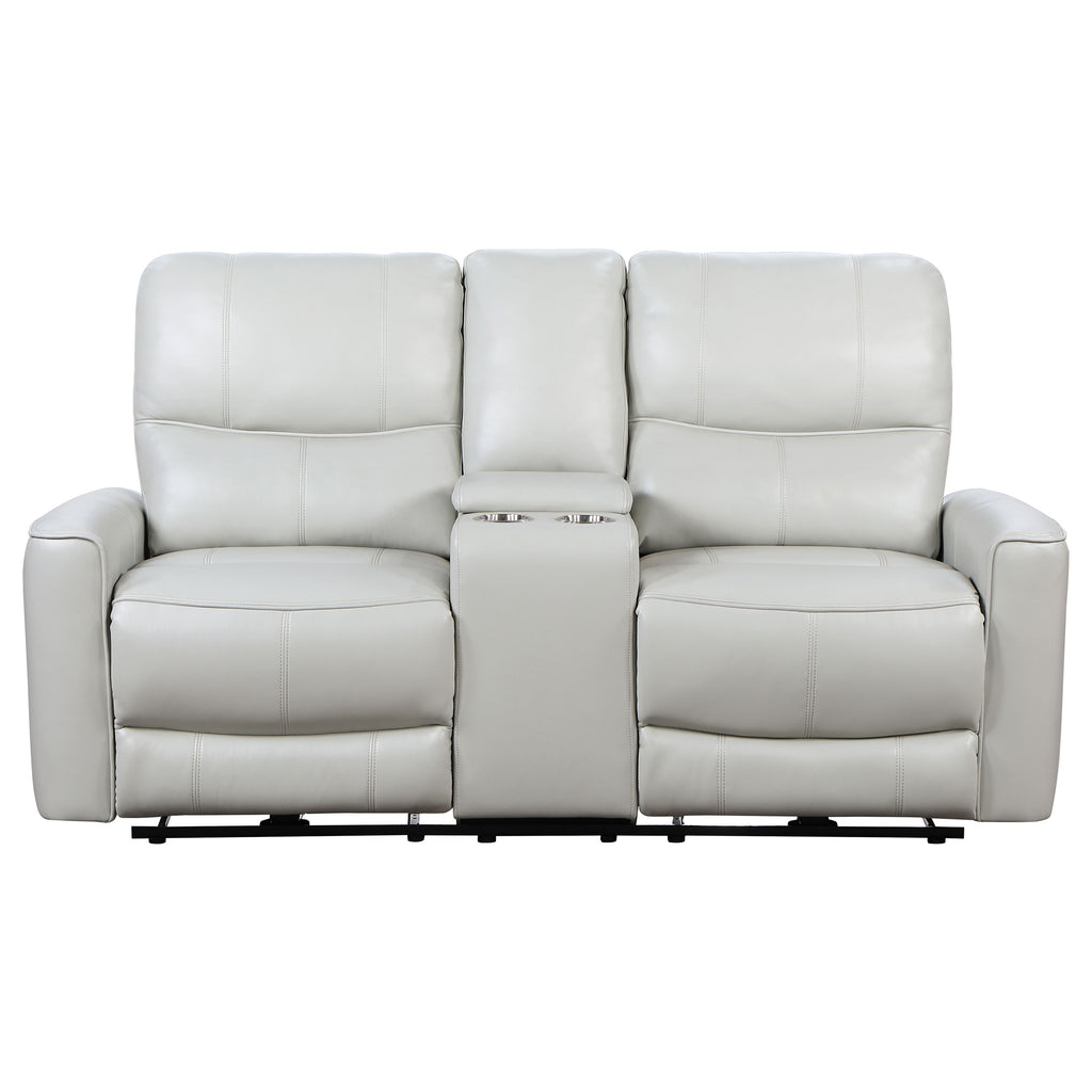 Denson Dove Power Reclining Loveseat