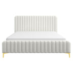Valery King Size Upholstered Platform Bed
