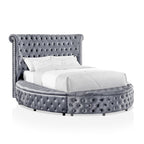 1pc Unique Round Glam Bed