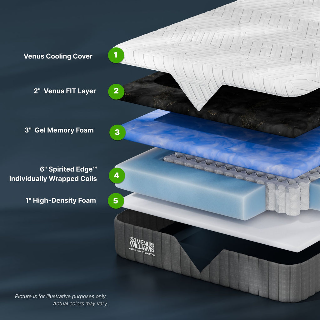 Venus Williams Collection - Legend 12" Hybrid Mattress - King