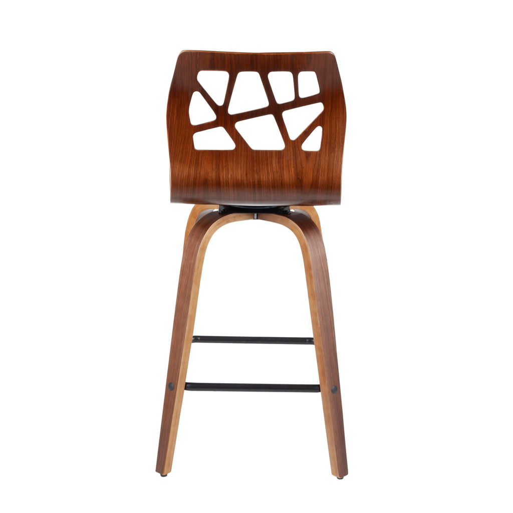 Folia 26" Mid-Century Modern Fixed Height Counter Stool