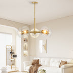26" Modern Gold 5-Light Sputnik Chandelier
