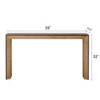 59in Modern Wood Console Table
