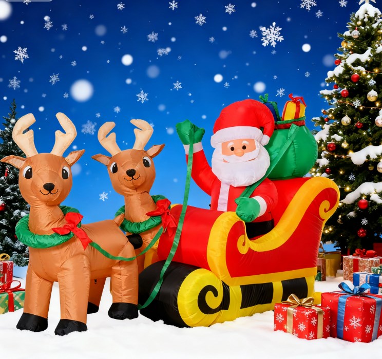 Outdoor Blow-Up Yard Decoration with LED Lights