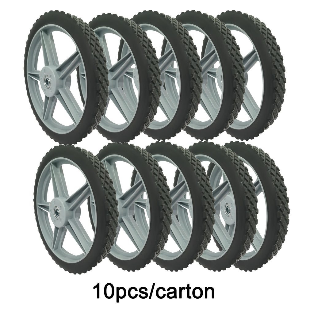 12" Spoked Plastic Wheel and Tire - 10 Pack