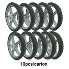 12" Spoked Plastic Wheel and Tire - 10 Pack