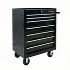 7 Drawers Multifunctional Tool Cart with Wheels - Black