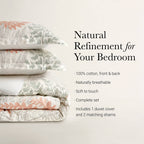 3-Piece Full/Queen 100% Cotton Sateen Duvet Cover Set