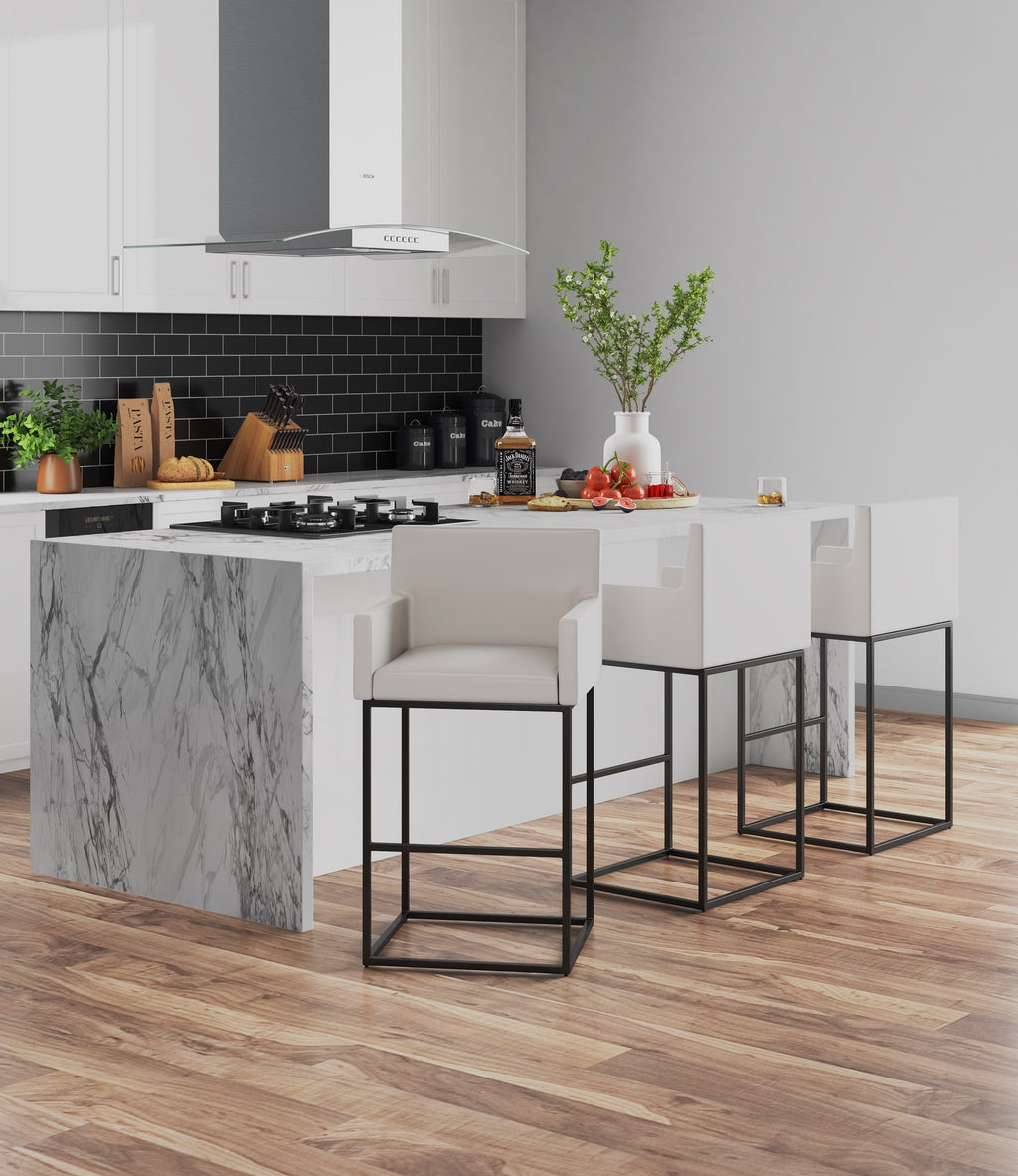 Ambassador Metal Upholstered Counter Stool