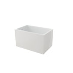 43" Acrylic Freestanding Bath Tub - Modern Soaker