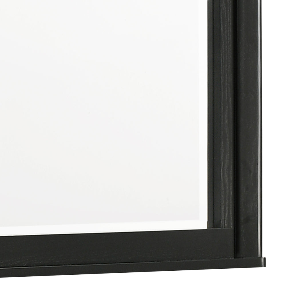 Opel Modern Beveled Bedroom Mirror with Deep Frame Profile