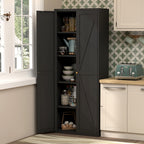 2 Doors Metal Storage Cabinet Kitchen Pantry Cabinet