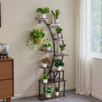 63 in Tall 9-Tier Indoor Plant Stand with Grow Lights