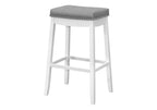 Bar Stool Set Of 2, Bar Height, Saddle Seat