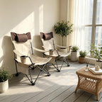 2PCS Outdoor Camping Chairs - Folding & Adjustable