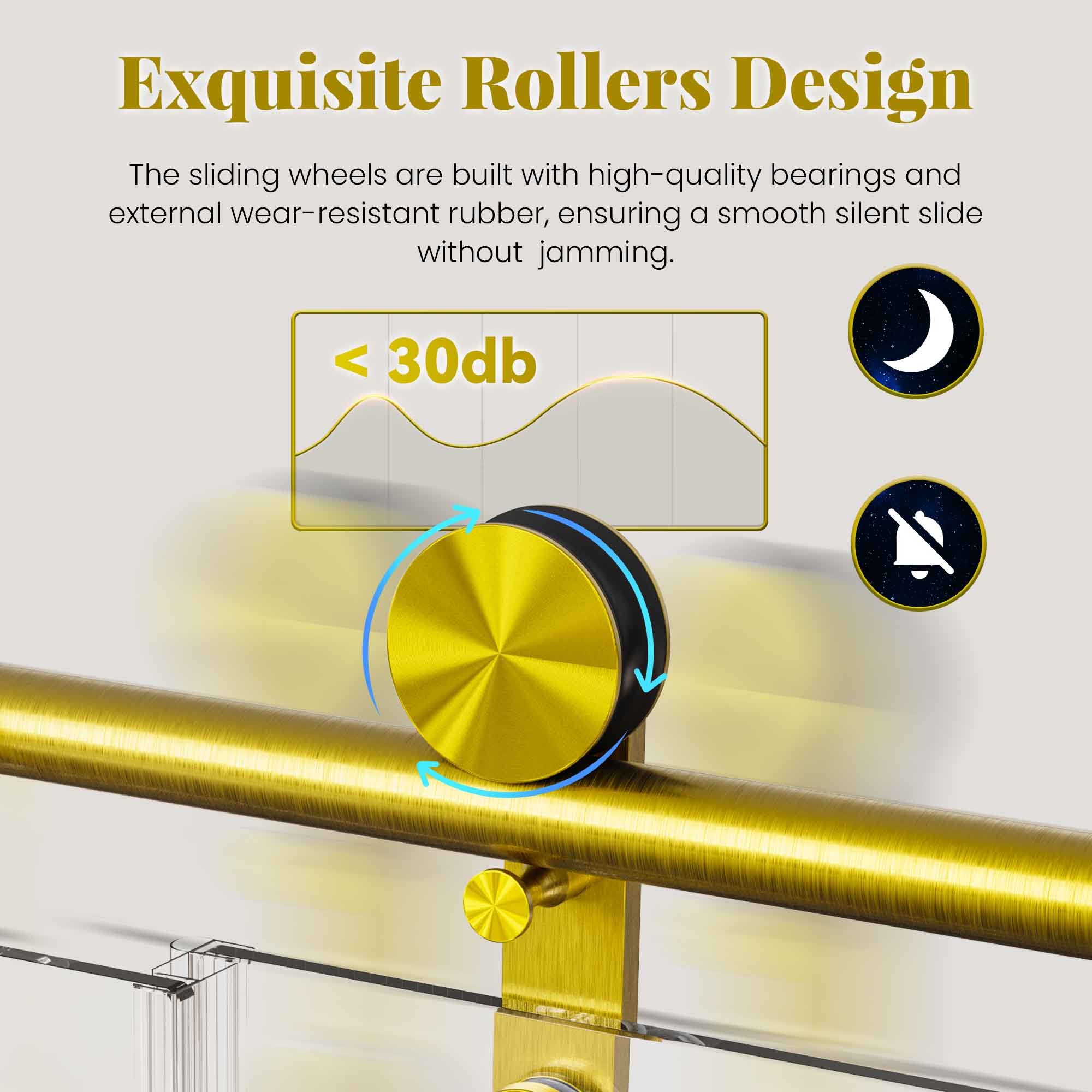 Frameless Single Sliding Shower Doors Without Soft-Close
