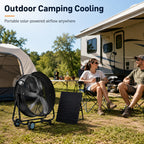 30" Wheeled Solar Fan