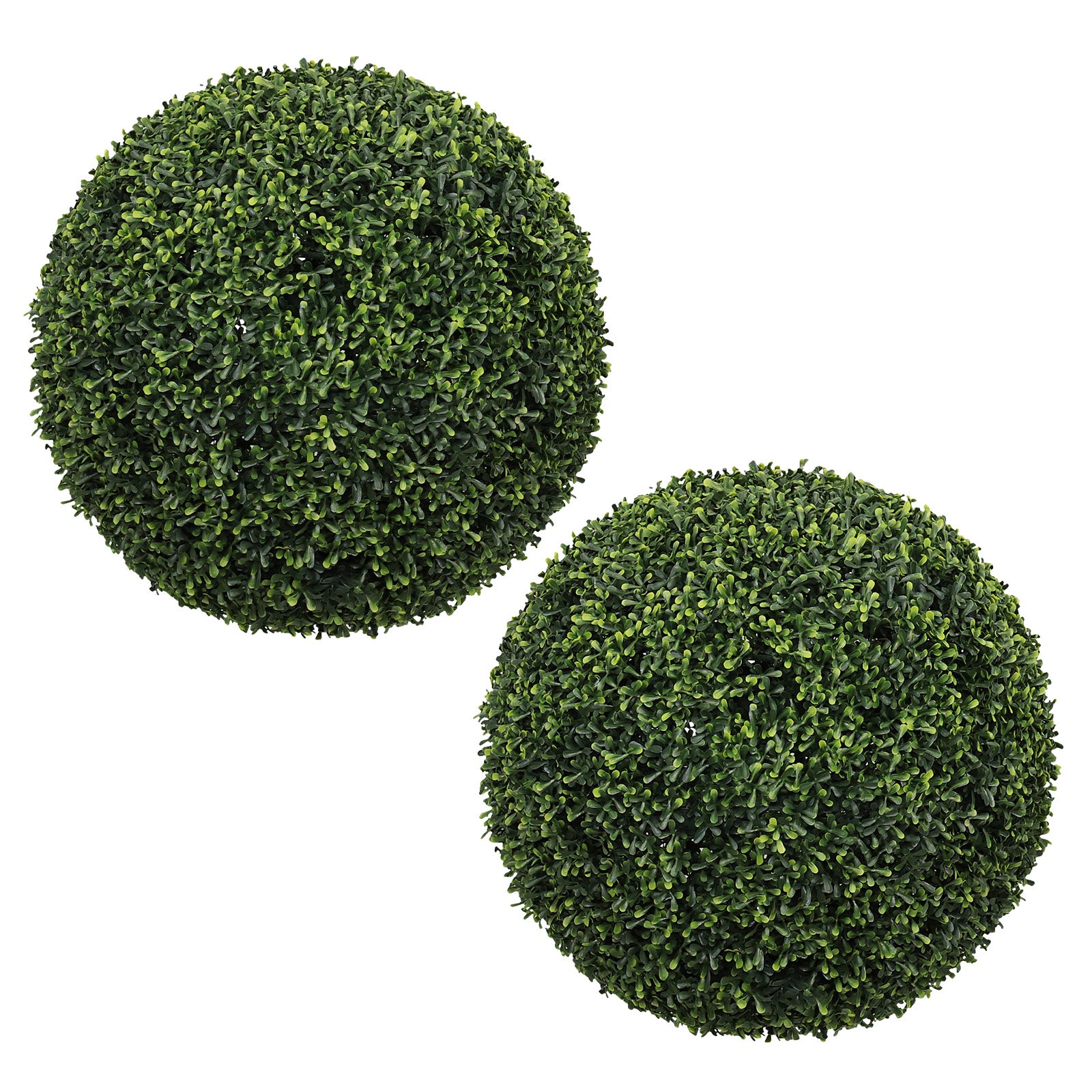 18.5-Inch Topiary Balls - Artificial Outdoor Faux Boxwood Plants