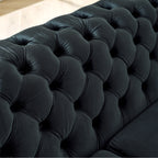 106 Inches L-Shaped Chesterfield Sectional Sofa Set