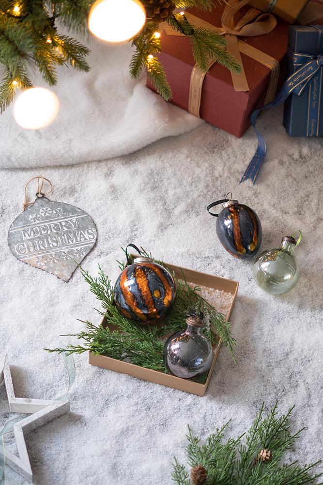 Egg Christmas Ball Ornament Set of 6