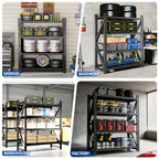 Heavy Duty Metal Adjustable Garage Shelves, 4000LBS Storage Rack